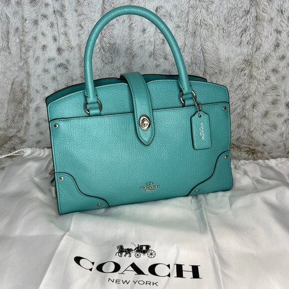 Coach Mercer 24 Crossbody Bag – Green Leather – NWT - Picture 3 of 13